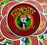 FrizNoats, friznoats sticker, looney tunes edit, stay odd, stay odd folks, friznoats stay odd, sticker die cut, for sale 